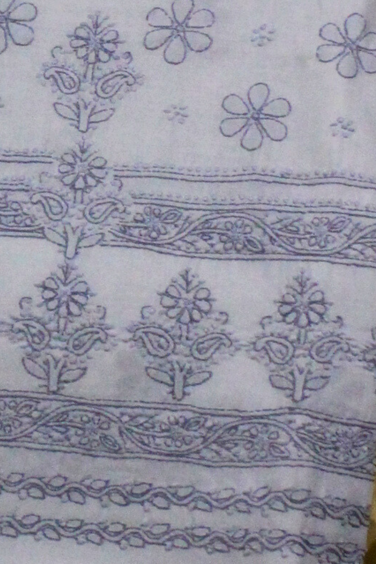 Cotton Chikankari Suit Set with Chiffon Dupatta