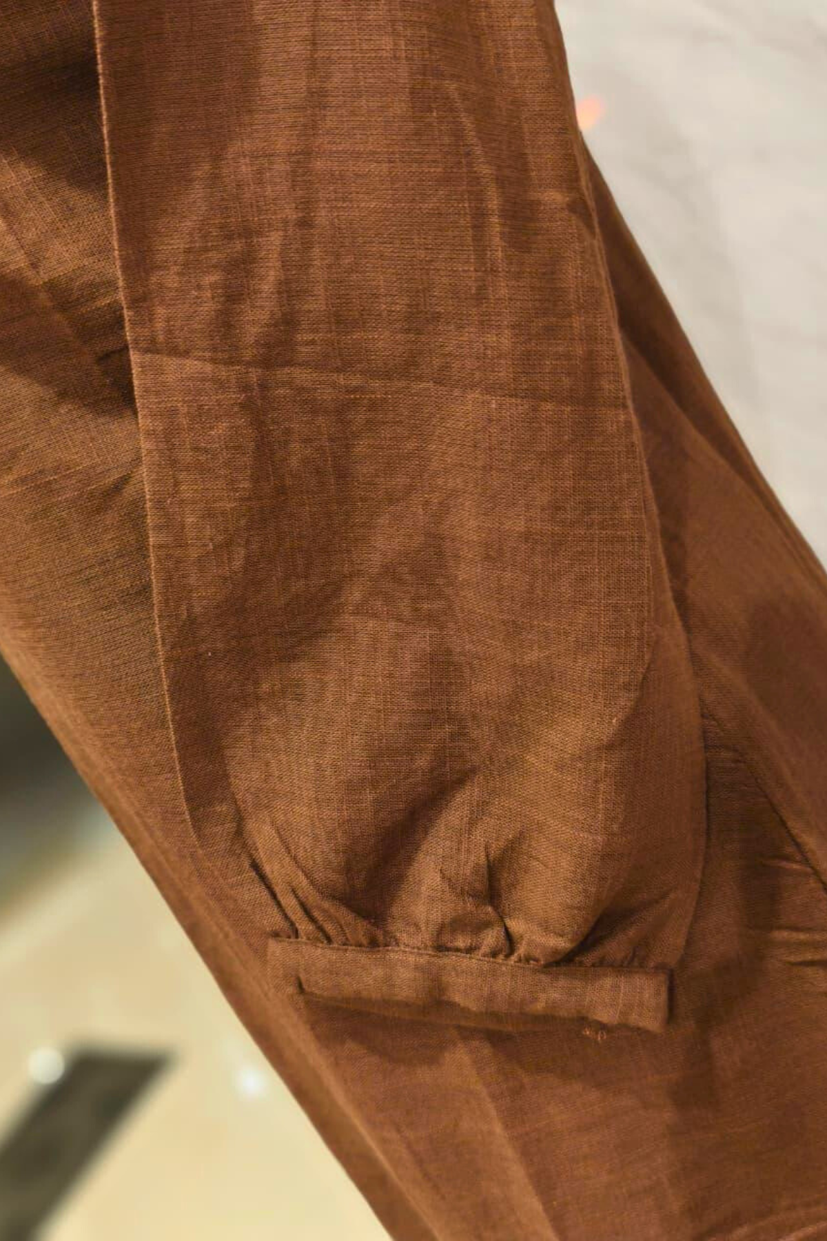 Brown Cotton Palazzo Set