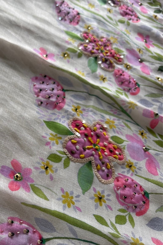 Linen Bloom Garden Suit Set