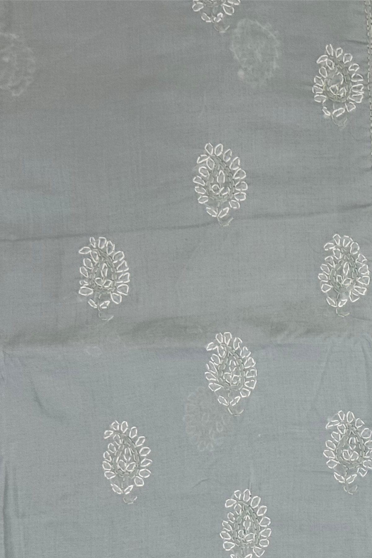 Cotton Chikankari Embroidered Suit Set