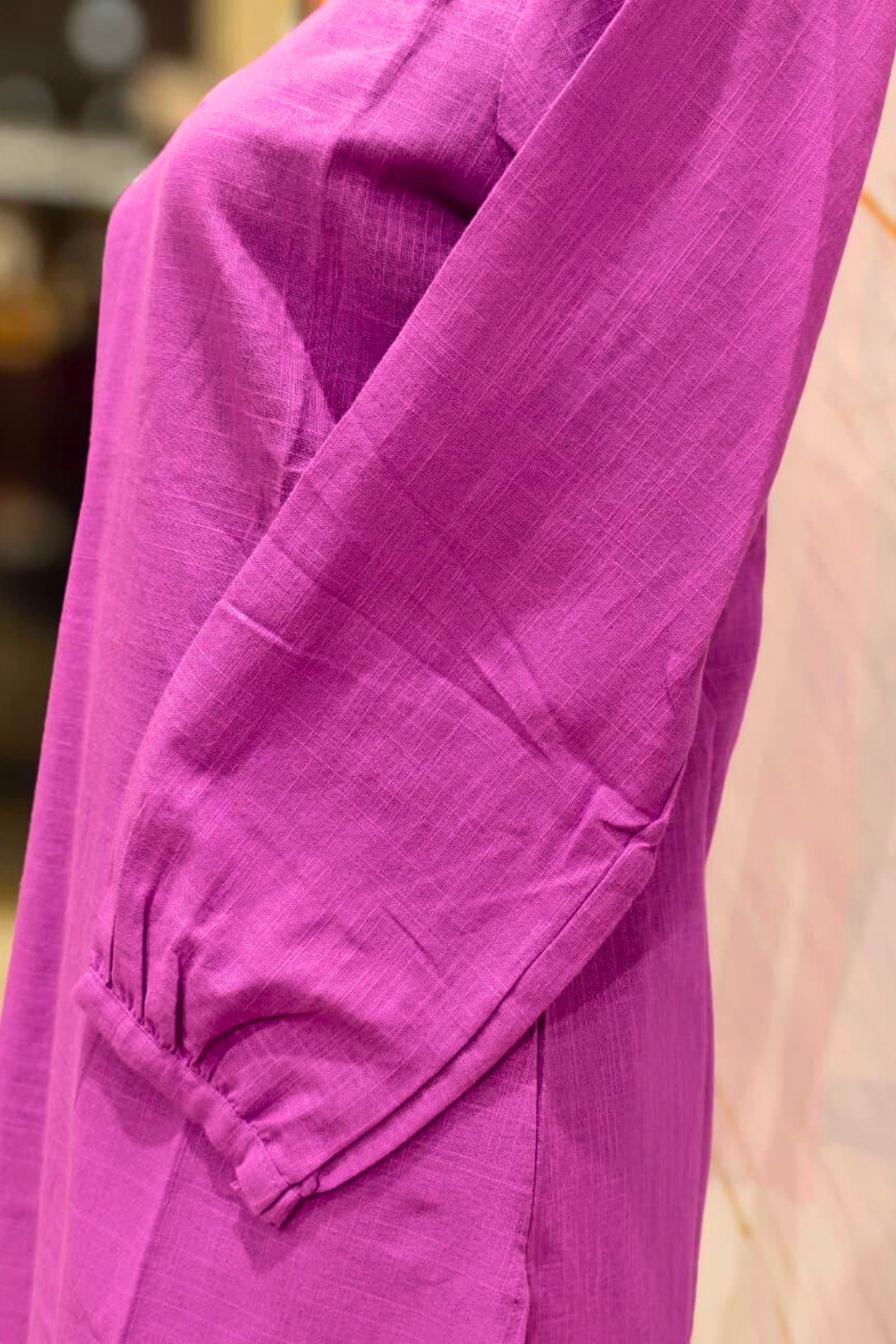 Purple Cotton Palazzo Set
