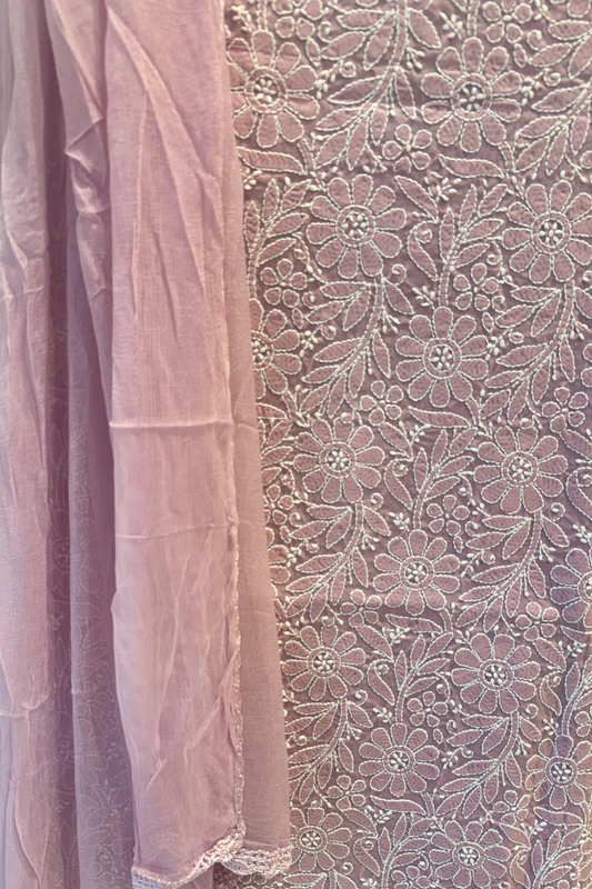 Handcrafted Chikankari Cotton Suit