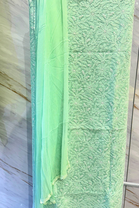 Handcrafted Chikankari Cotton Suit