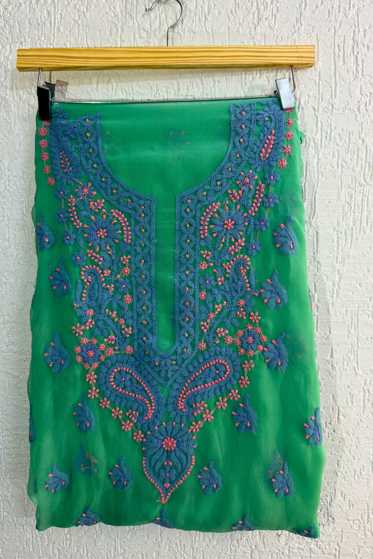 Georgette Chikan Embroidered Suit Set
