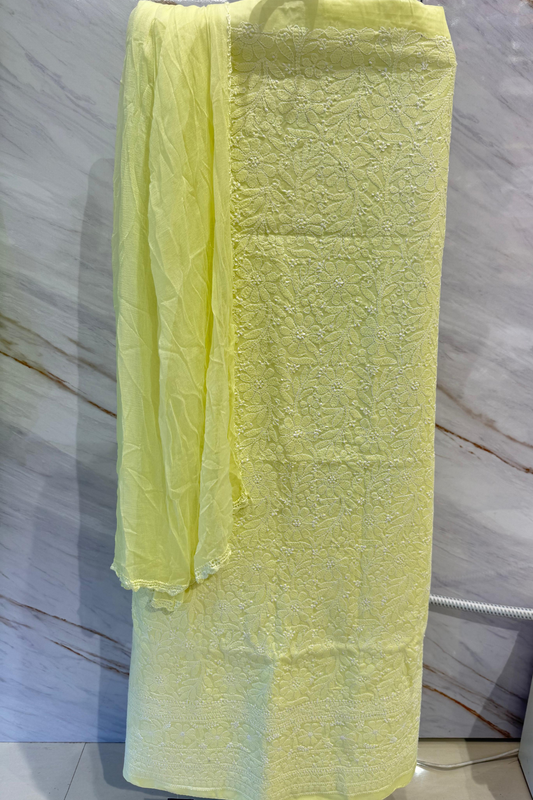 Handcrafted Chikankari Cotton Suit