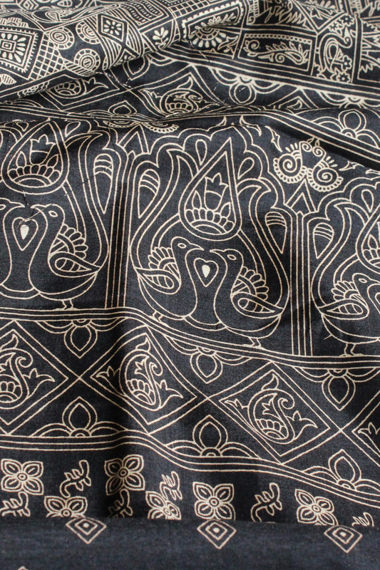 Black Worli Art Modal Saree