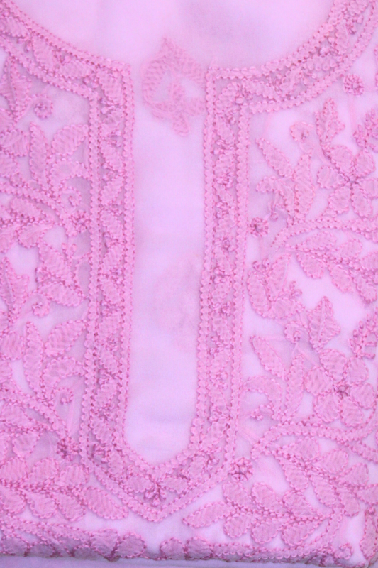 Georgette Same Thread Embroidered Suit Set