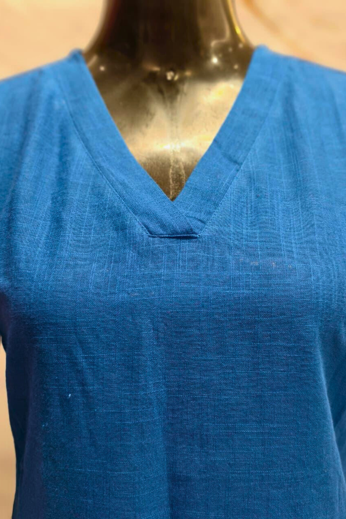 Blue Cotton Palazzo Set