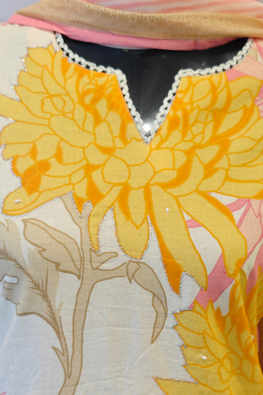 Floral Paradise Cotton Suit Set