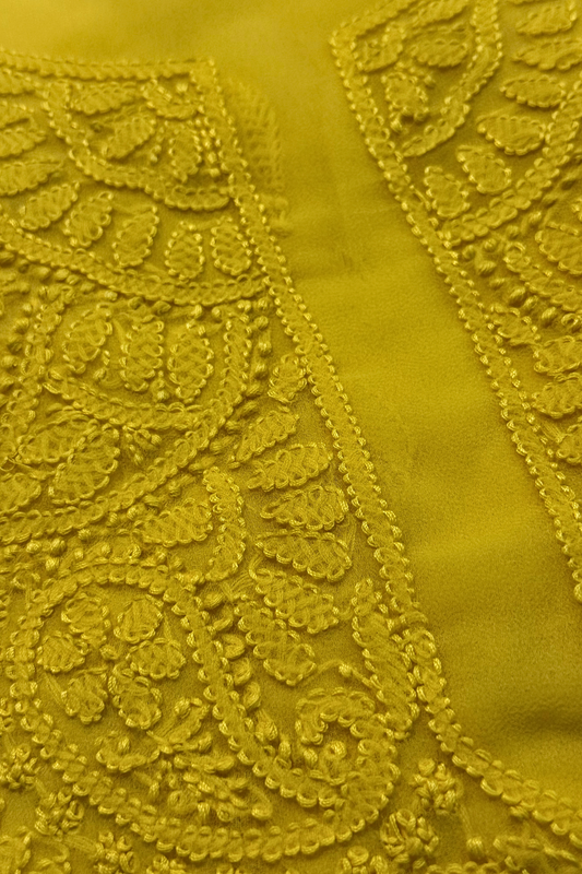 Georgette Same Thread Embroidered Suit Set