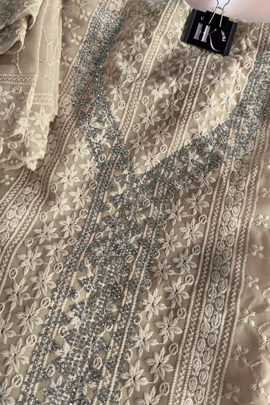 Georgette Embroidered Suit Set