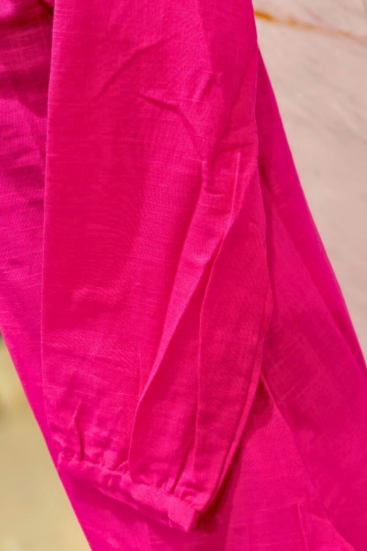 Magenta Cotton Palazzo Set