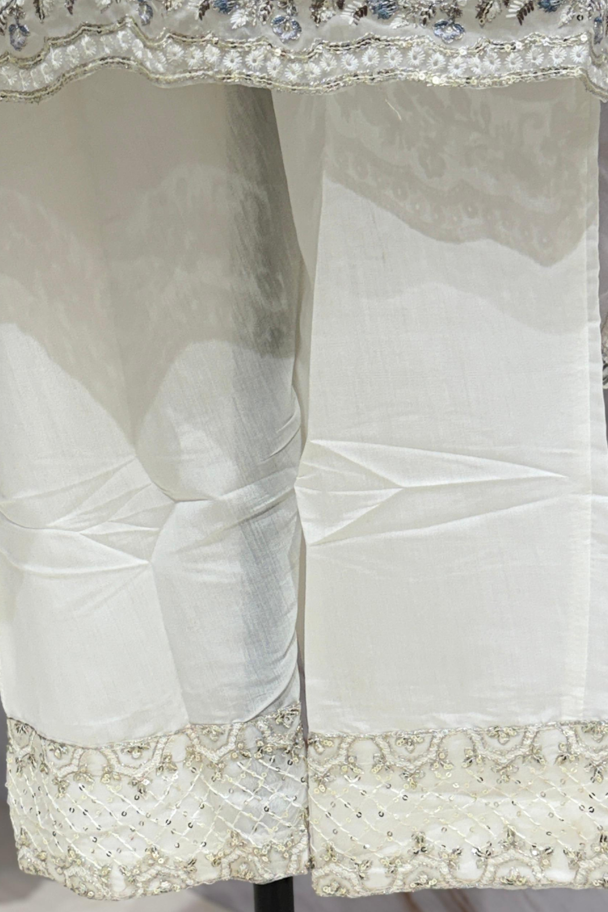 White Elegance Organza Suit