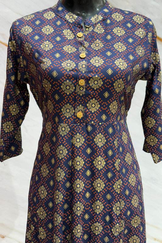 Regal Blue Kurti
