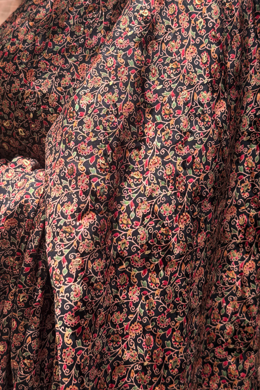 Miniature Garden Bamboo Silk Saree