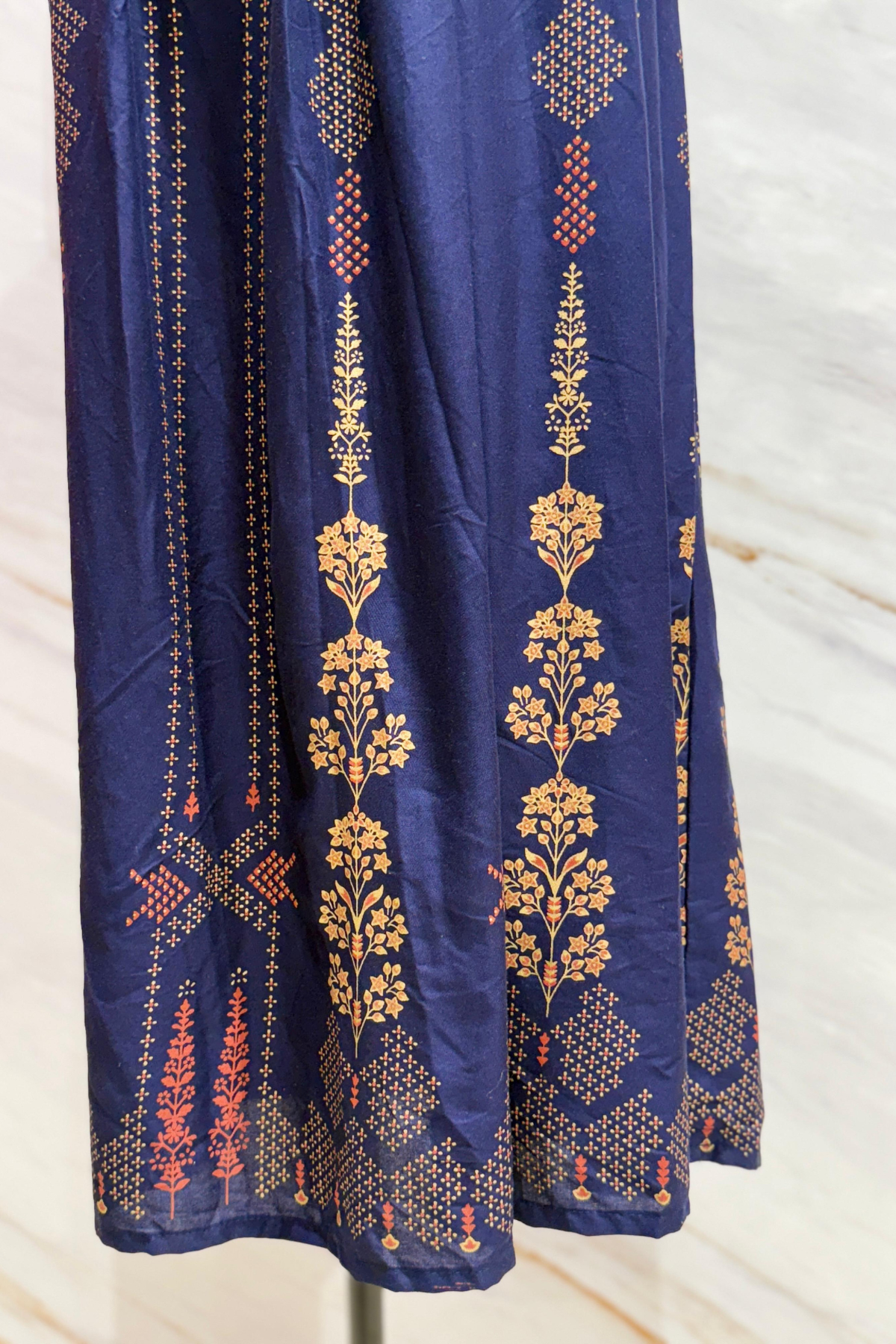 Midnight Botanical Cotton Kurti