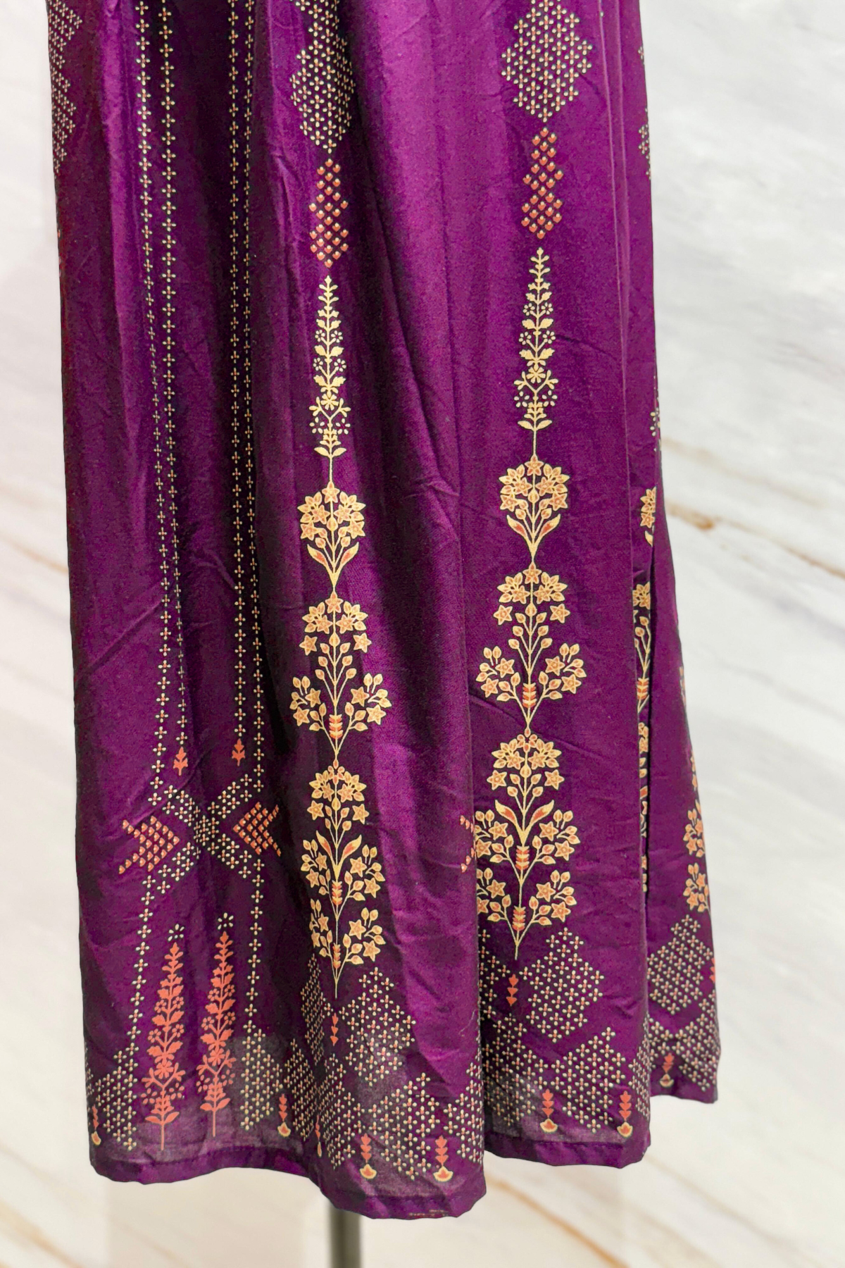 Midnight Botanical Cotton Kurti