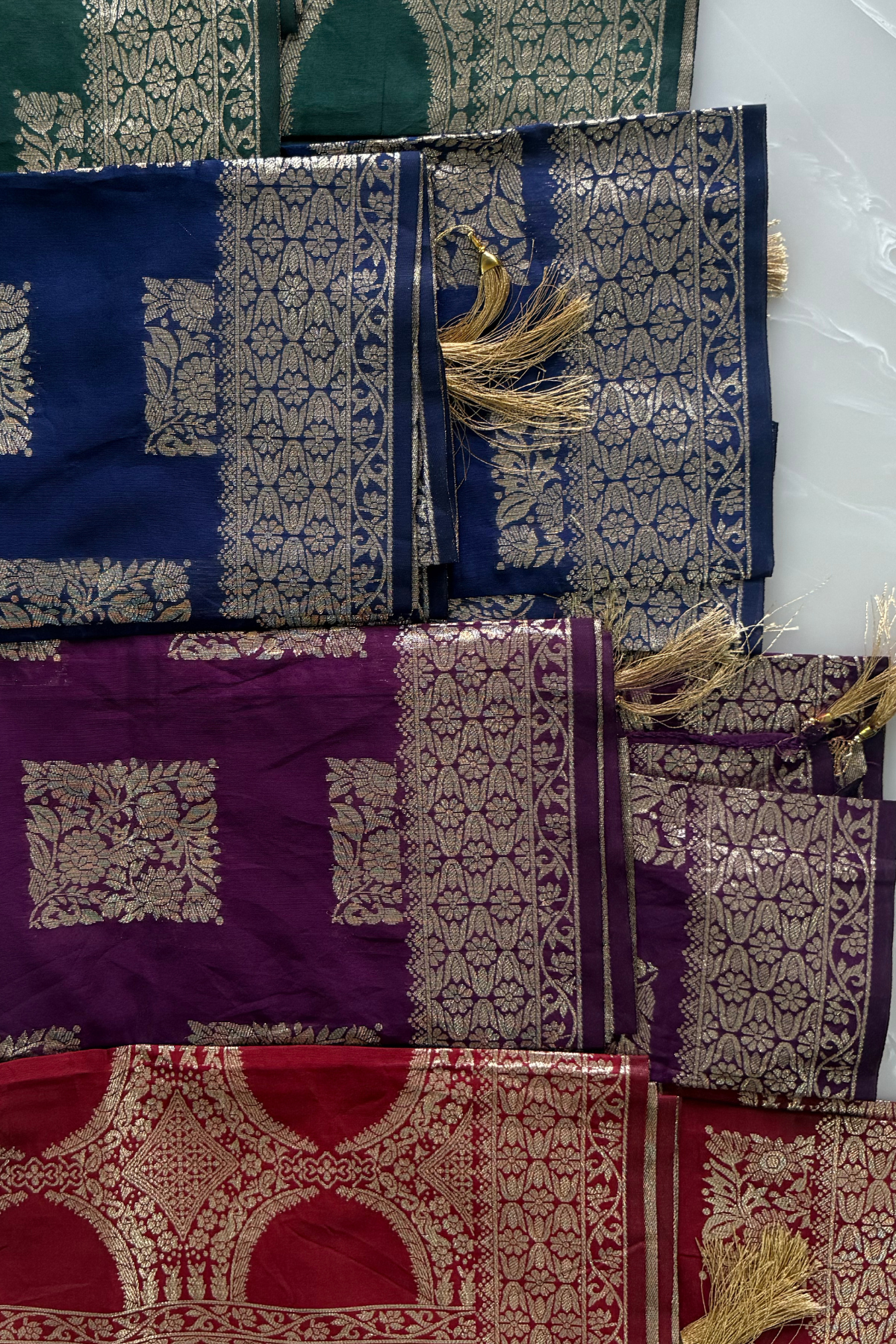 Chanderi Zari Dual-Tone Suit Set