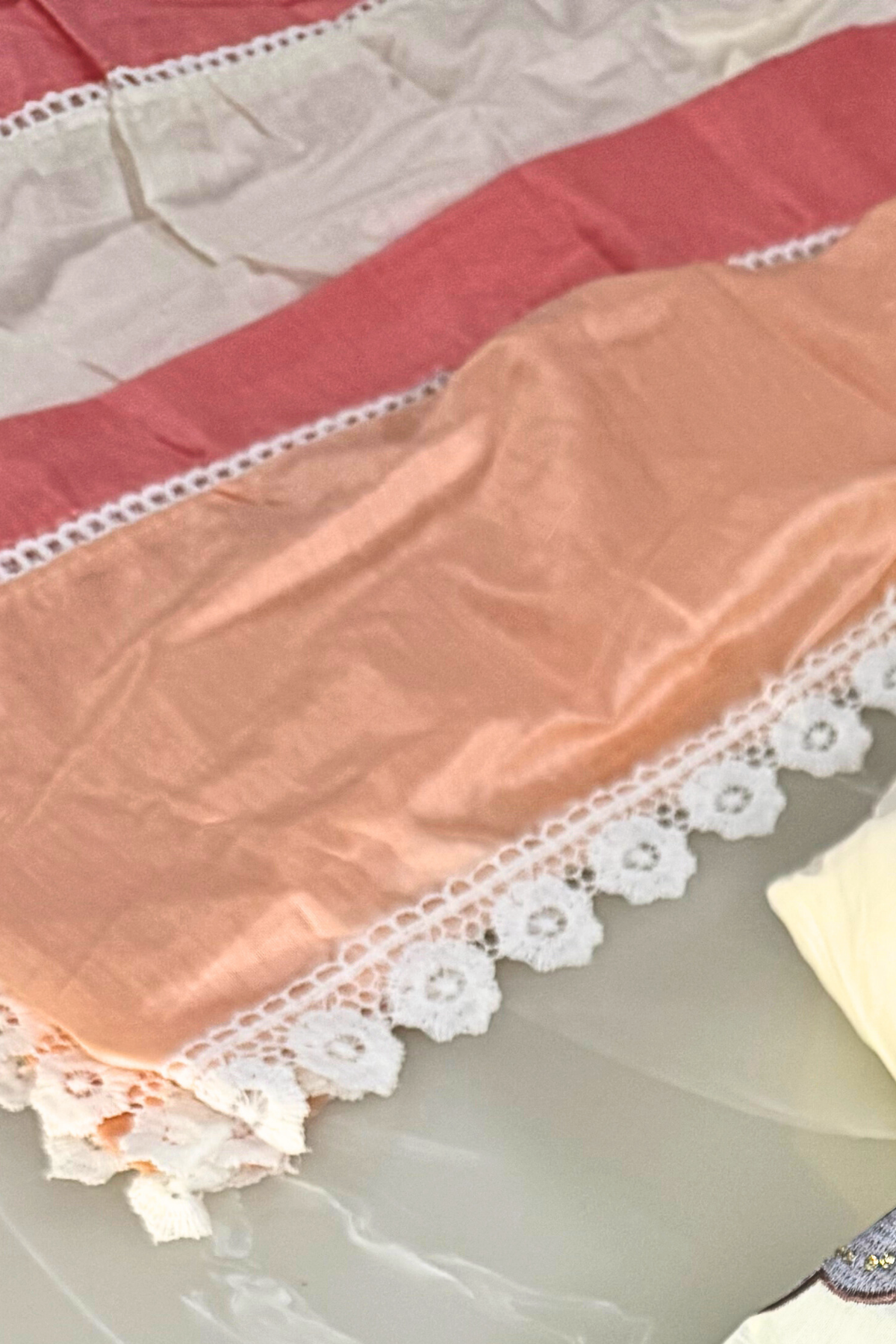 Cream Floral Cotton Suit Set