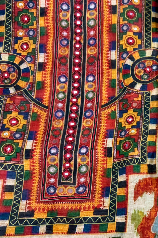 Multicolour Tribal Cotton Suit Set