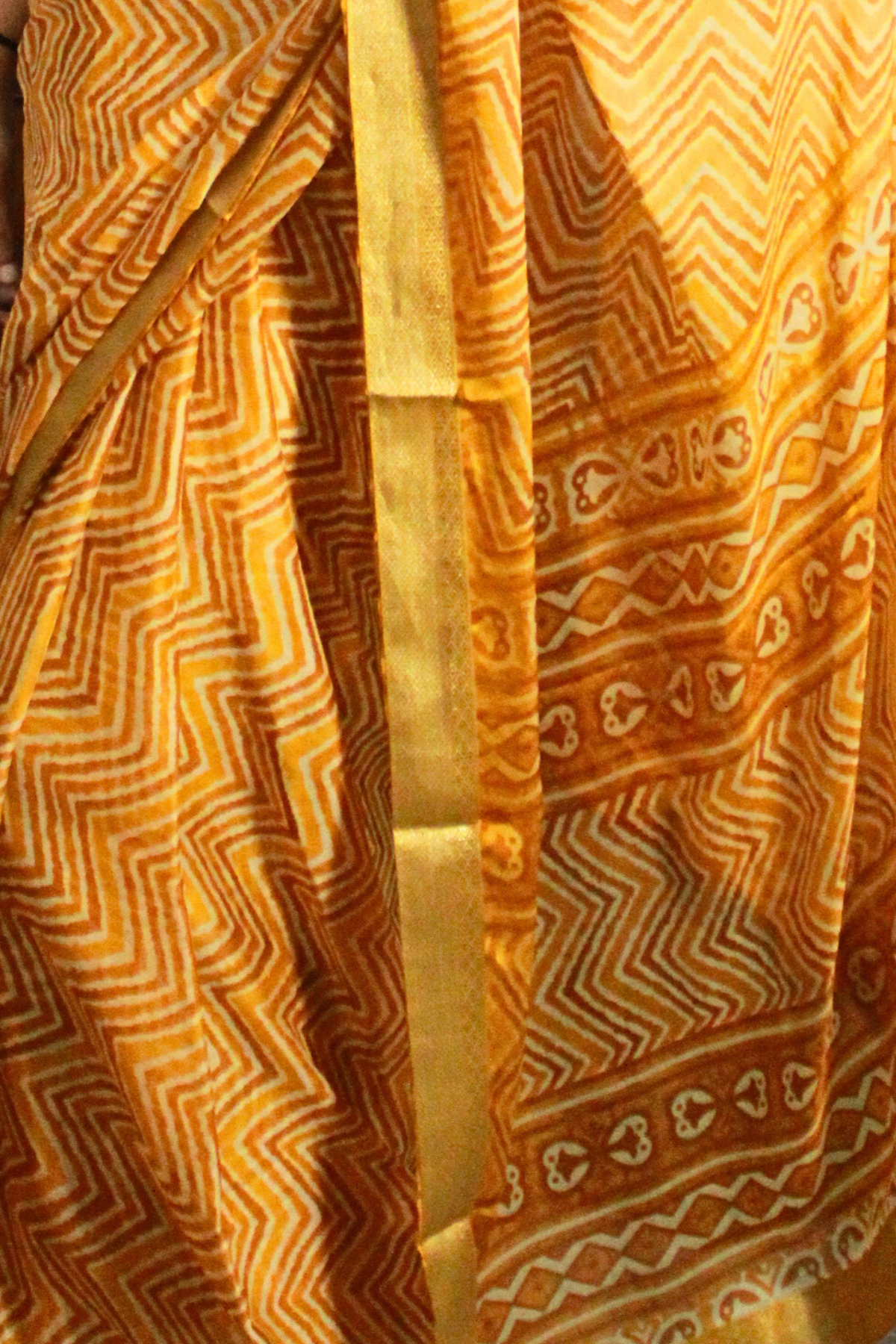 Leheriya Print Georgette Saree