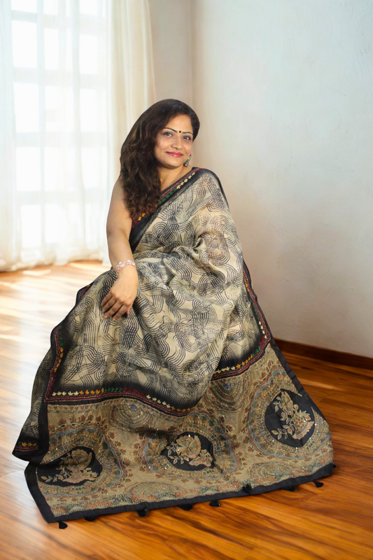 Madhubani Cotton Saree