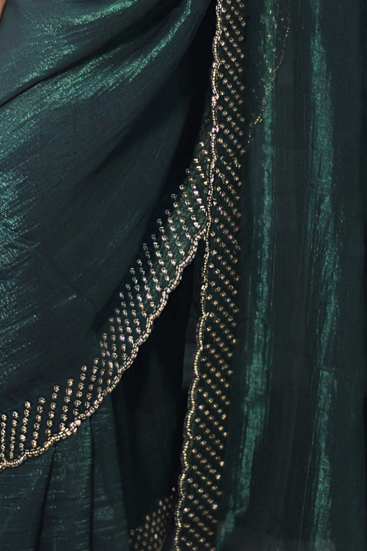 Crush Tissue Rhinestone Saree