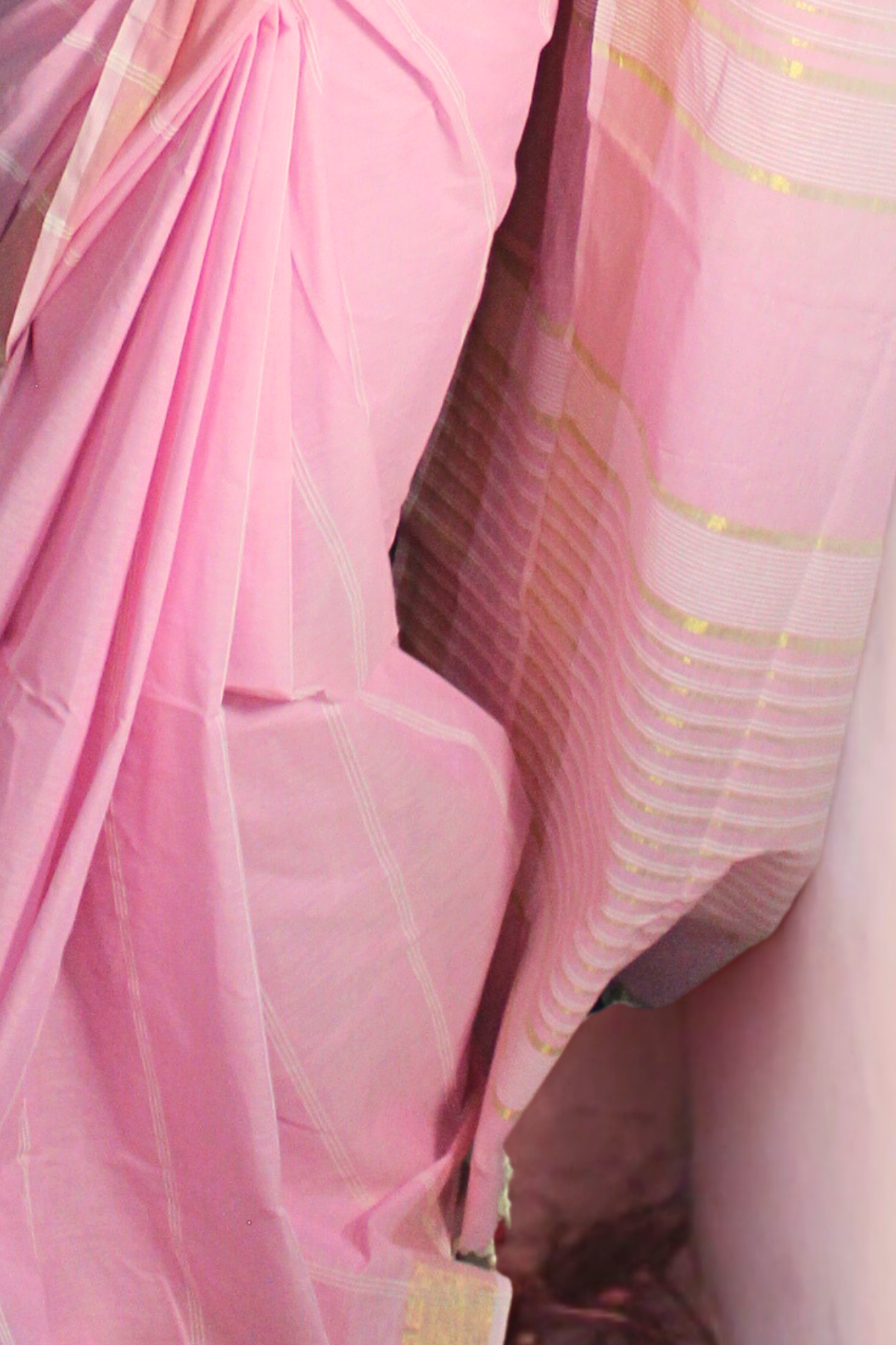 Pastel Cotton Handloom Saree