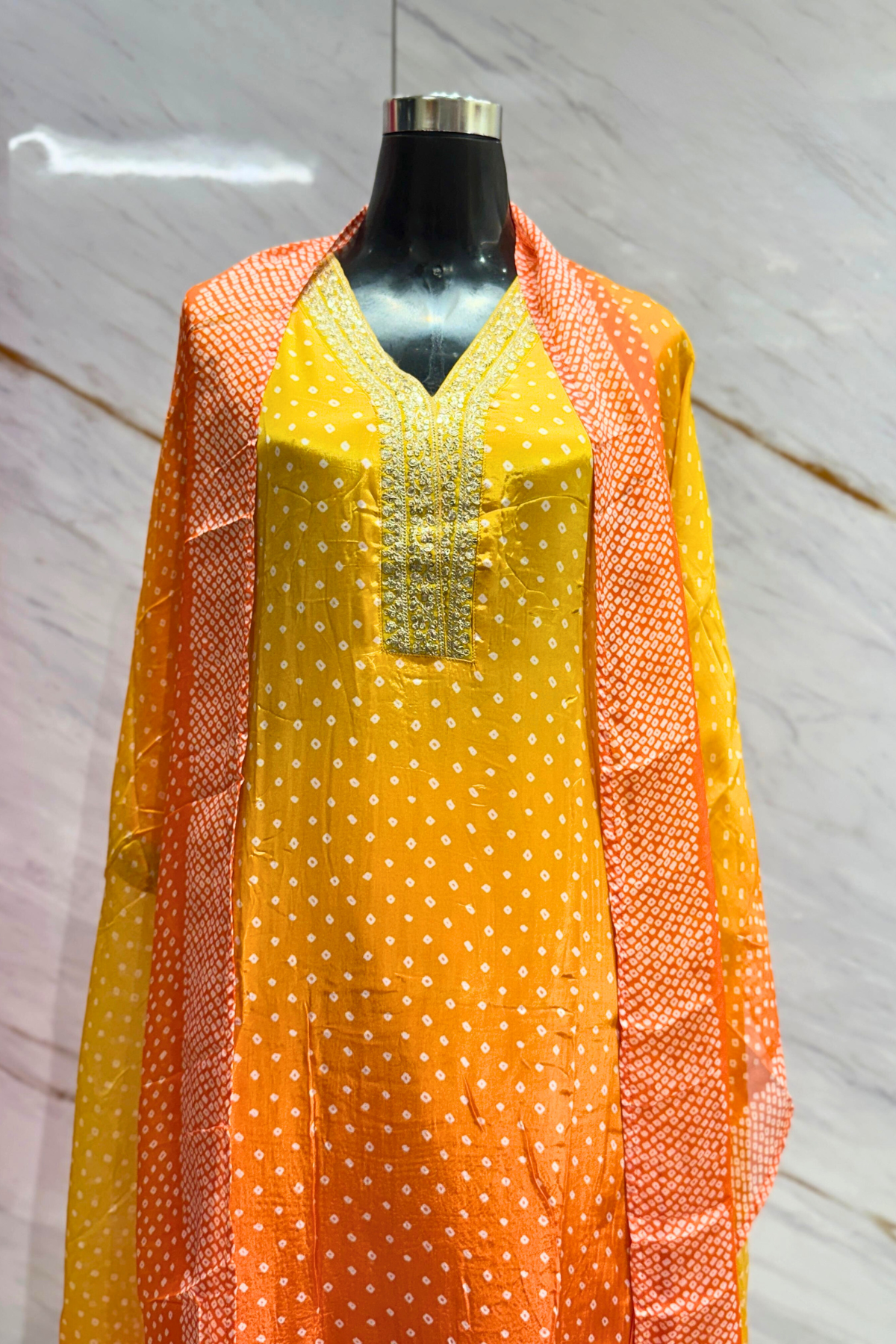 Sunrise Ombre Crepe Suit
