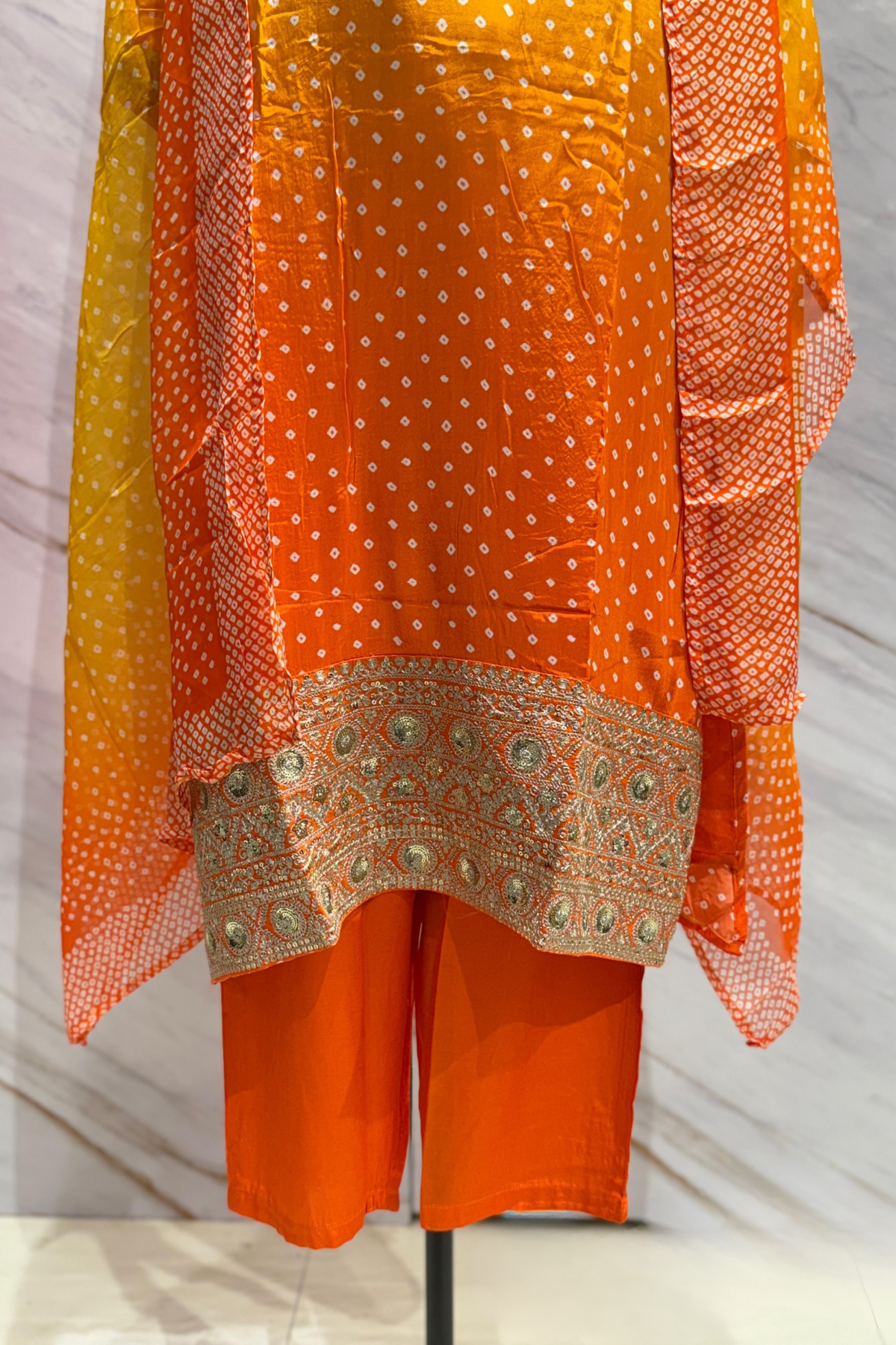 Sunrise Ombre Crepe Suit