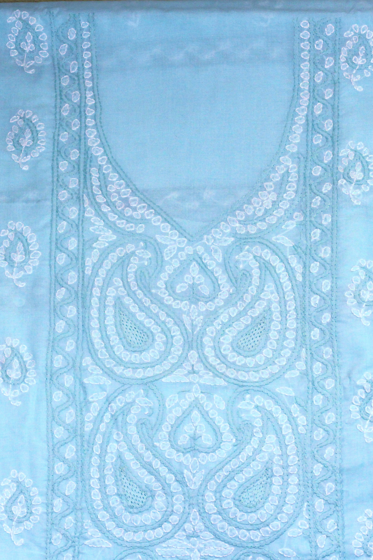 Cotton Chikankari Embroidered Suit Set