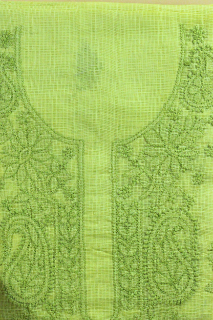 Chikankari Embroidered Kota Cotton Suit Set