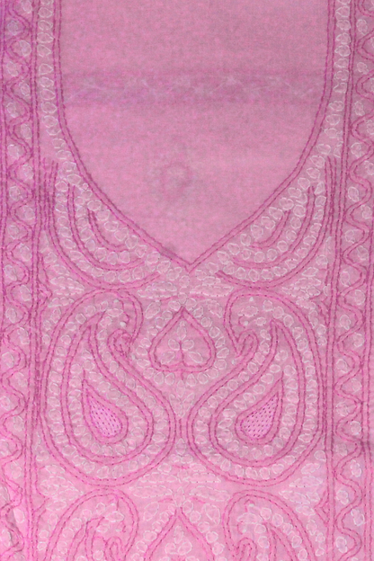 Cotton Chikankari Embroidered Suit Set