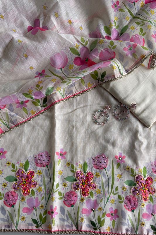 Linen Bloom Garden Suit Set