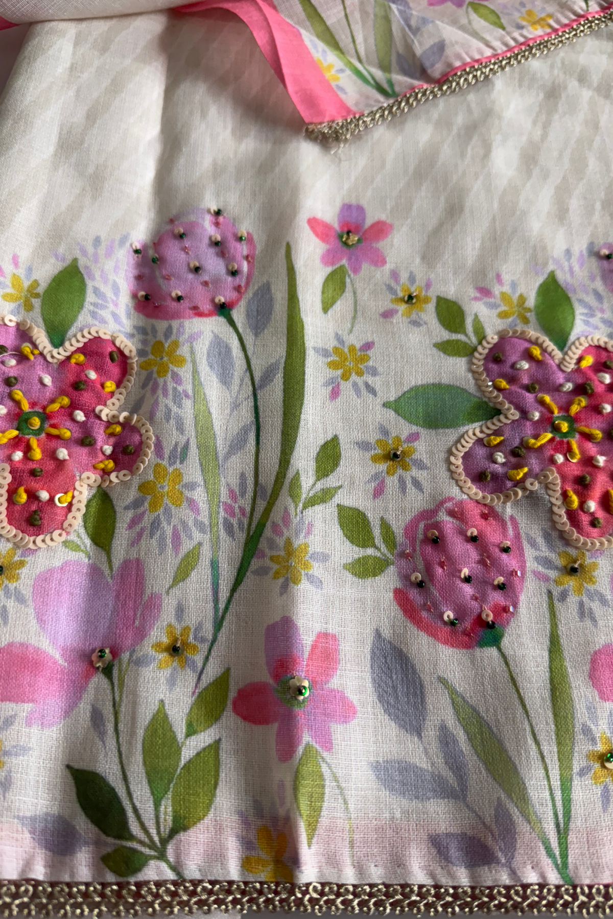 Linen Bloom Garden Suit Set