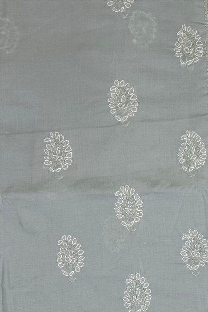 Cotton Chikankari Embroidered Suit Set