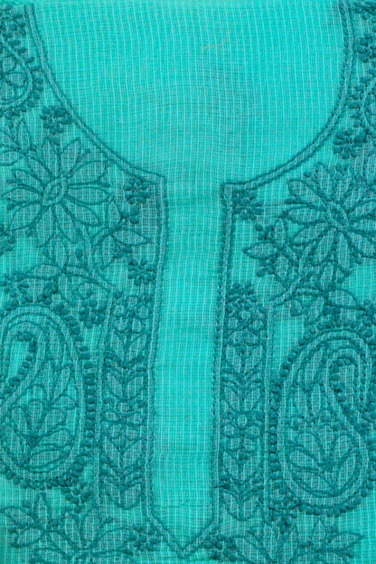Chikankari Embroidered Kota Cotton Suit Set