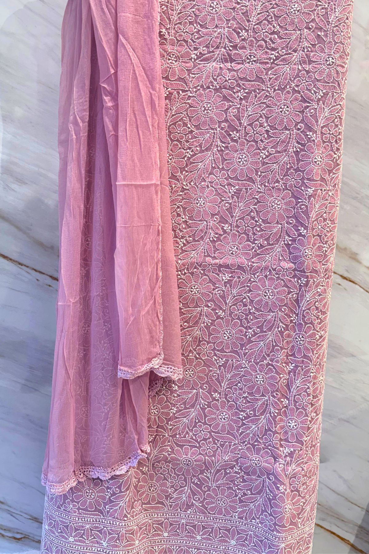 Handcrafted Chikankari Cotton Suit