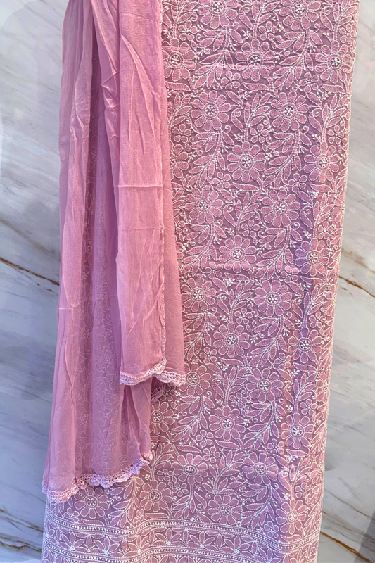 Handcrafted Chikankari Cotton Suit
