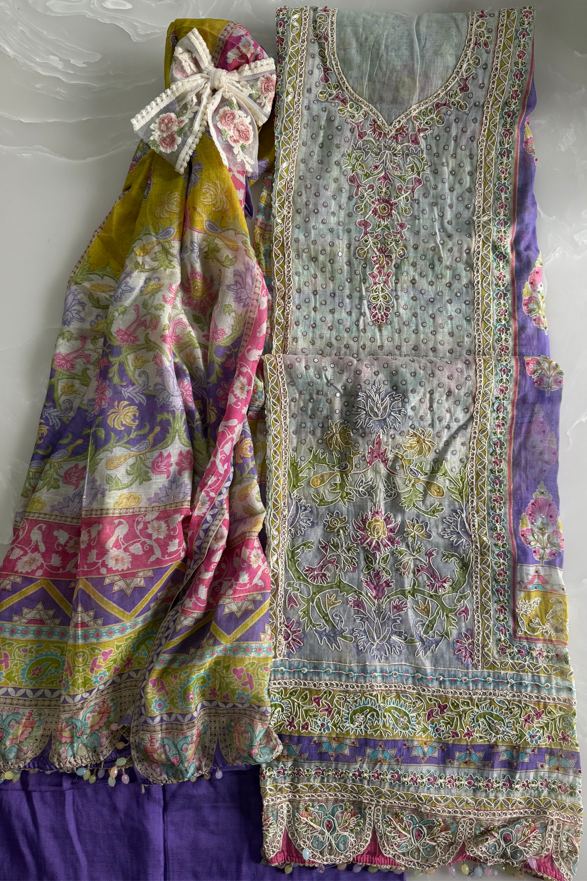 Mul Printed Suit Set