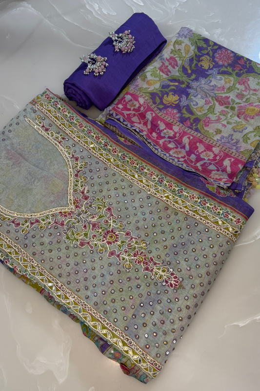 Mul Printed Suit Set