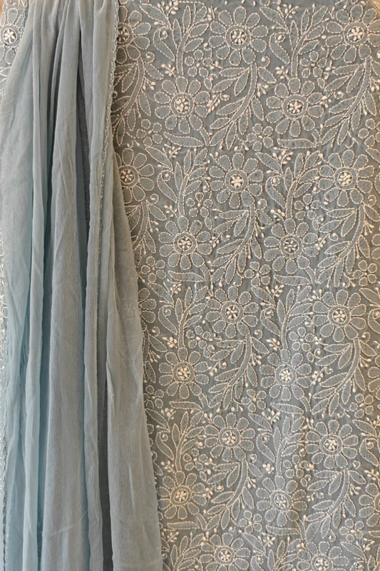Handcrafted Chikankari Cotton Suit