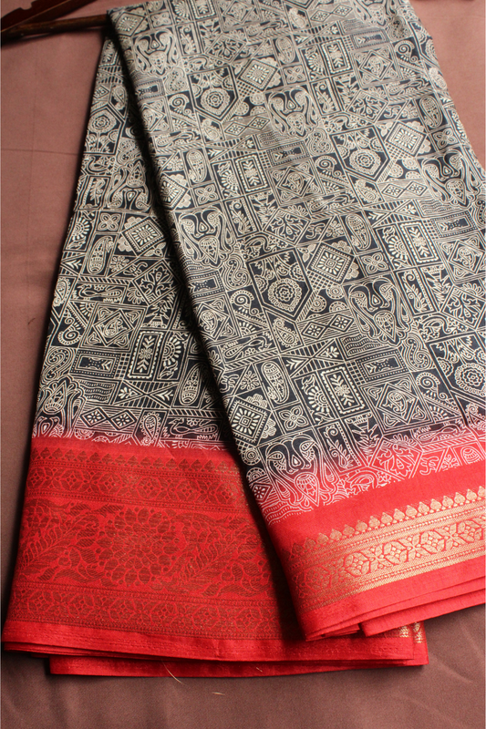 Black Worli Art Modal Saree