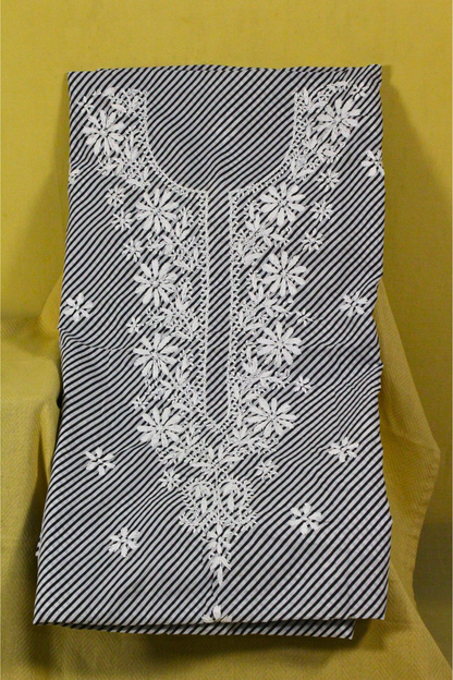 Cotton Chikankari Lehariya Suit Set