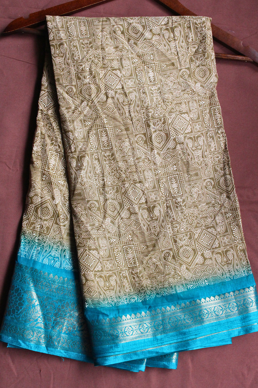 Mehendi Worli Art Modal Saree