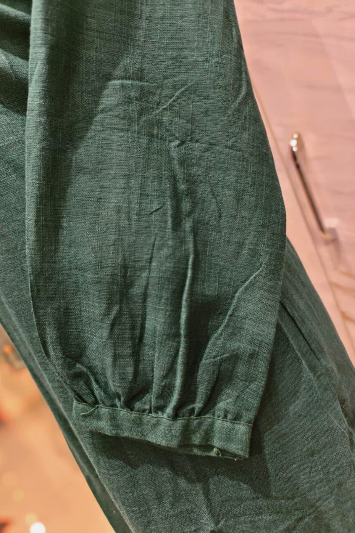 Forest Green Cotton Palazzo Set