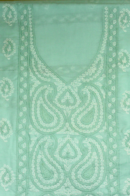 Cotton Chikankari Embroidered Suit Set