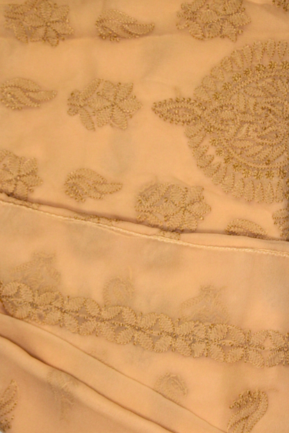 Georgette Same Thread Embroidered Suit Set