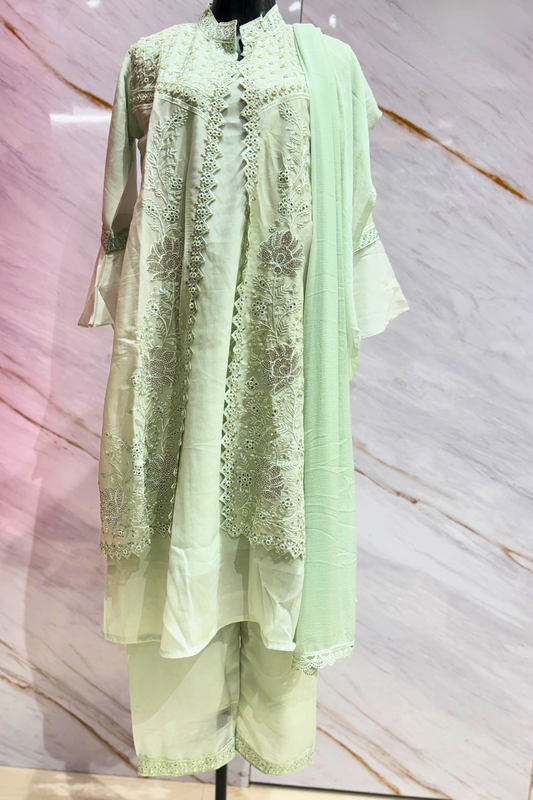 Mint Serenity Georgette Suit