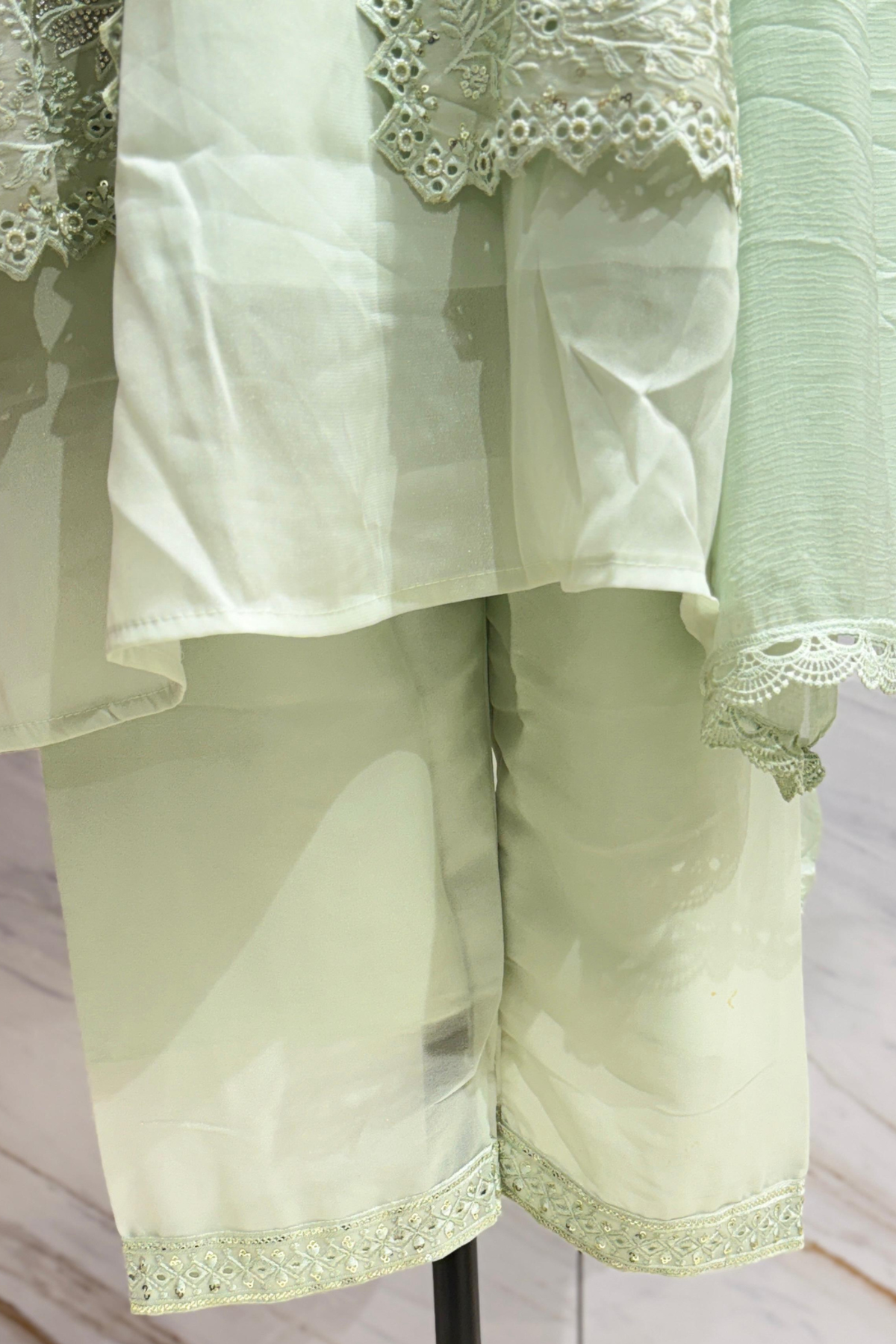 Mint Serenity Georgette Suit